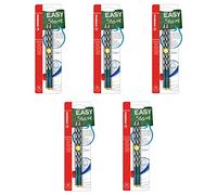 STABILO - Lápiz triangular delgado para zurdos - EASYgraph S en color petrol - 5x Pack de 2 - Dureza HB