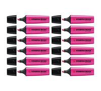 STABILO Lot de 12 Surligneurs BOSS ORIGINAL Rechargeable Pte Biseautée 2-5 mm Lilas