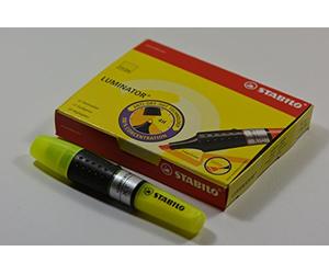 STABILO Lot de 6 surligneurs LUMINATOR, jaune