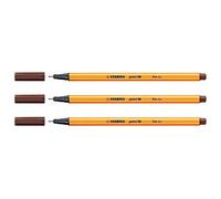 Rotulador punta fina STABILO point 88 - 1 unidad color marrón