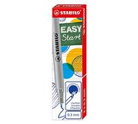 STABILO Recargas de tinta EASYoriginal START - Rollerball ergonómico - Caja con 3 recargas punta fina - Color azul