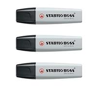 Marcador Fluorescente STABILO Boss Pastel Color Gris Polvoriento