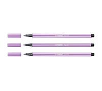 STABILO Lote de 3 rotuladores de dibujo Pen 68 lilas claras