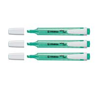 Stabilo - Lote de 3 subrayadores de bolsillo Swing Cool PTE cuadrada 1 - 4 mm) turquesa