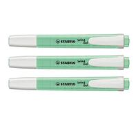 Stabilo - Lote de 3 subrayadores - Swing Cool Pastel Edition - Menta al agua