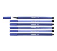 Stabilo - Lote de 6 rotuladores de dibujo PEN 68 punta media, 1 mm, color azul ultramar