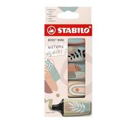 STABILO Marcador BOSS MINI Naturevibes – Estuche de cartón con 5 colores