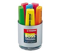 STABILO Marcador fluorescente - Cubilete con 6 colores