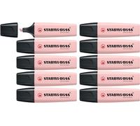 STABILO Marcador BOSS ORIGINAL NatureCOLORS Wildflower – Pack de 10 – Rojo