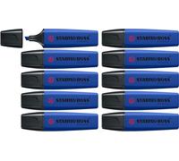 STABILO - Marcador BOSS ORIGINAL NatureCOLORS Wildflower - Pack de 10 unidades - Color azul ultramarino