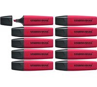 STABILO - Marcador - BOSS ORIGINAL NatureCOLORS Wildflower - Pack de 10 unidades - burdeos