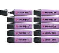 STABILO – Marcador BOSS ORIGINAL NatureCOLORS Wildflower – Pack de 10 unidades – Gris violeta