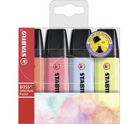 STABILO Marcador BOSS ORIGINAL Pastel - Estuche con 4 colores