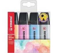 STABILO Boss Original Pastel marcador 4 pieza(s) Punta de cincel Multicolor