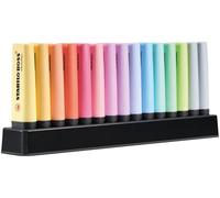 STABILO Marcador BOSS ORIGINAL Pastel - Set de mesa con 15 colores