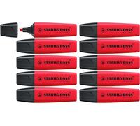 STABILO - Marcador - BOSS ORIGINAL REALRED - Pack de 10 - rojo