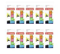 STABILO - Marcador fluorescente - BOSS MINI - 10x Estuche de 5-5 colores diferentes
