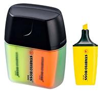 STABILO - Marcador fluorescente - BOSS MINI - Estuche de 4 - amarillo, azul, verde, naranja