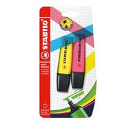 Marcador fluorescente STABILO BOSS ORIGINAL - Pack con 2 colores (amarillo y rosa)