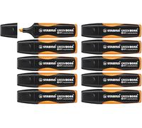 STABILO - Marcador fluorescente ecológico - GREEN BOSS - Pack de 10 - naranja