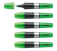 STABILO Rotulador Boss Luminator – Tinta líquida XXL – Caja 5 unidades Verde