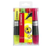 STABILO - Marcador fluorescente - LUMINATOR - Estuche de 4 - amarillo, verde, naranja, rosa