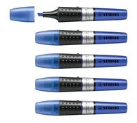Marcador fluorescente de tinta líquida y capacidad XXL STABILO LUMINATOR - Caja con 5 unidades color azul