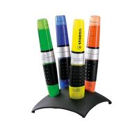 STABILO Marcador fluorescente LUMINATOR - Tinta líquida y duración XXL - Set de mesa con 4 colores