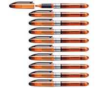STABILO Marcador fluorescente NAVIGATOR tinta líquida de bolsillo – Caja con 10 unidades Naranja