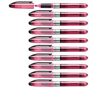 STABILO Marcador fluorescente de tinta líquida, de bolsillo NAVIGATOR - Caja con 10 unidades - Color rosa