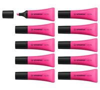 STABILO Marcador fluorescente NEON - Cuerpo semiblando - Caja con 10 unidades color magenta