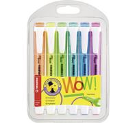 STABILO - Marcador fluorescente STABILO swing cool - Estuche con 6 colores - Mul