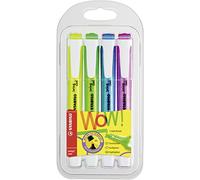 STABILO - Marcador fluorescente - swing cool - Estuche de 4 - amarillo, verde, azul, rosa