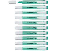 STABILO Marcador fluorescente swing cool - Caja con 10 unidades - Color turquesa