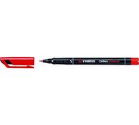 STABILO Marcador permanente OHPen Caja con 10 unidades - Color rojo - Punta superfina