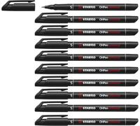 STABILO - Rotulador permanente - OHPen universal - punta superfina permanente - Pack de 10 - negro