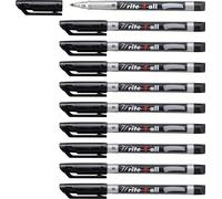 STABILO Marcador permanente Write-4-all - Caja con 10 unidades - Punta media - C