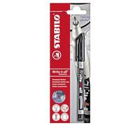 STABILO - marcador permanente - Write-4-all | punta fina, negro