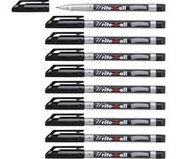 STABILO Marcador permanente Write-4-all negro Caja 10 unidades Punta fina