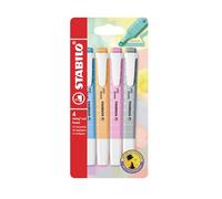 STABILO – Marcador – swing cool Pastel – Estuche de 4 – gris polvoriento, fucsia helado