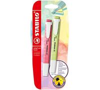 STABILO - Marcador - swing cool Pastel - Pack de 2 - chispa de lima, rubor rosa