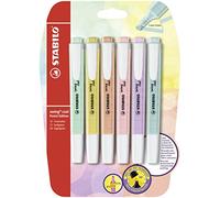 STABILO - Marcador - swing cool Pastel - Pack de 6 - 6 colores diferentes