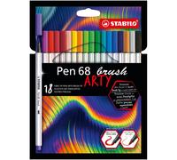 STABILO Pen 68 brush ARTY rotulador Colores surtidos 18 pieza(s)