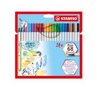 Stabilo pen 68 brush rotulador multicolor 24 pieza(s)