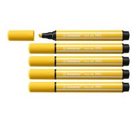 STABILO Pen 68 MAX rotulador Amarillo 5 pieza(s)
