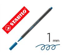 Stabilo Pen 68 Metalico Rotulador Acuarelable Azul Punta Gruesa 1mm