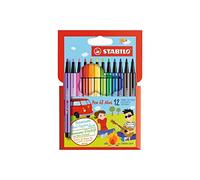 STABILO Rotulador Pen 68 mini - Estuche de cartón con 12 colores