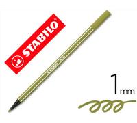 Stabilo Pen 68 Rotulador Acuarelable Verde Tierra Punta Gruesa 1mm