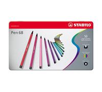 Stabilo Pluma 68 Premium Bolígrafos Punta de Fibra Estaño Arte Productos 50 Tono