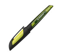 STABILO EASYbuddy - Pluma escolar con plumín A, color negro/verde lima A